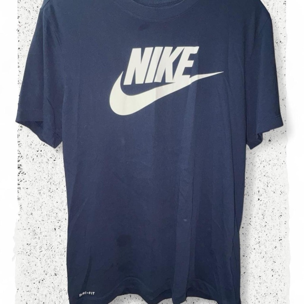 Nike navy blue dri-fit tee Size M #athleisure